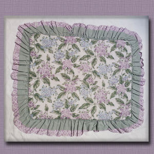 Shabby Chic ruffled pillow sham